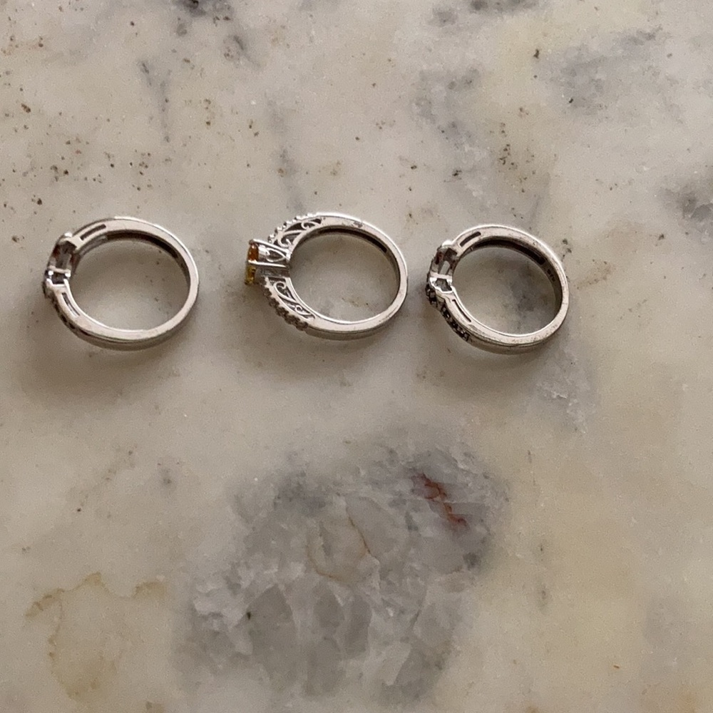 NWOT STS Stackable Rings Set Size 6 - Picture 3 of 6